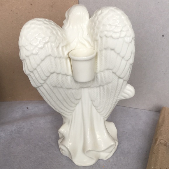 NWOT Guardian Angel Porcelain Candle Holder - Picture 3 of 7